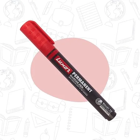 Luxor Whiteboard Marker Pen Set - Red | 10 Markers × 2 Packs view 3